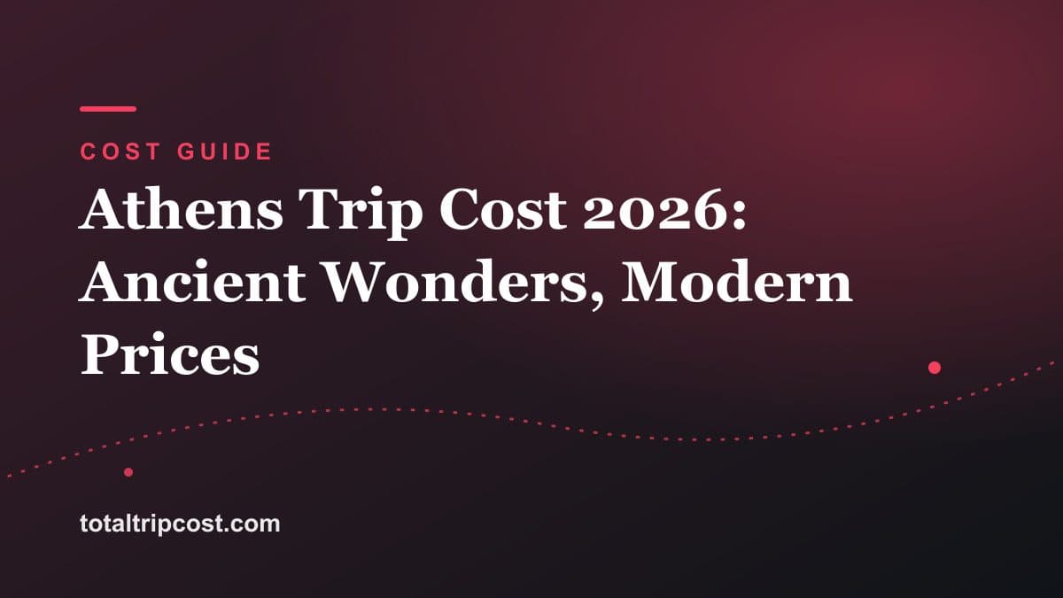 Athens Trip Cost 2026: Ancient Wonders, Modern Prices